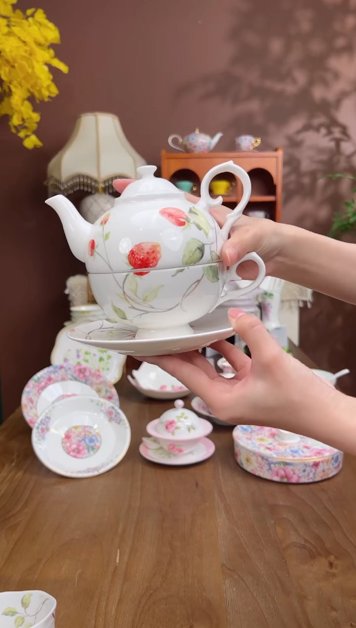 【闪购商品】瓦当浆果子母壶-草莓