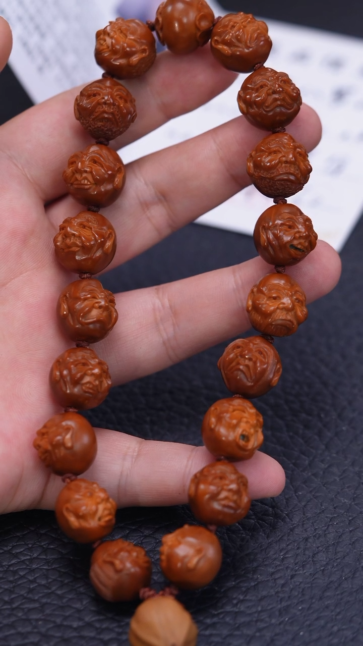 【闪购商品】橄榄核其他回血戴艳红单面十八罗汉手持