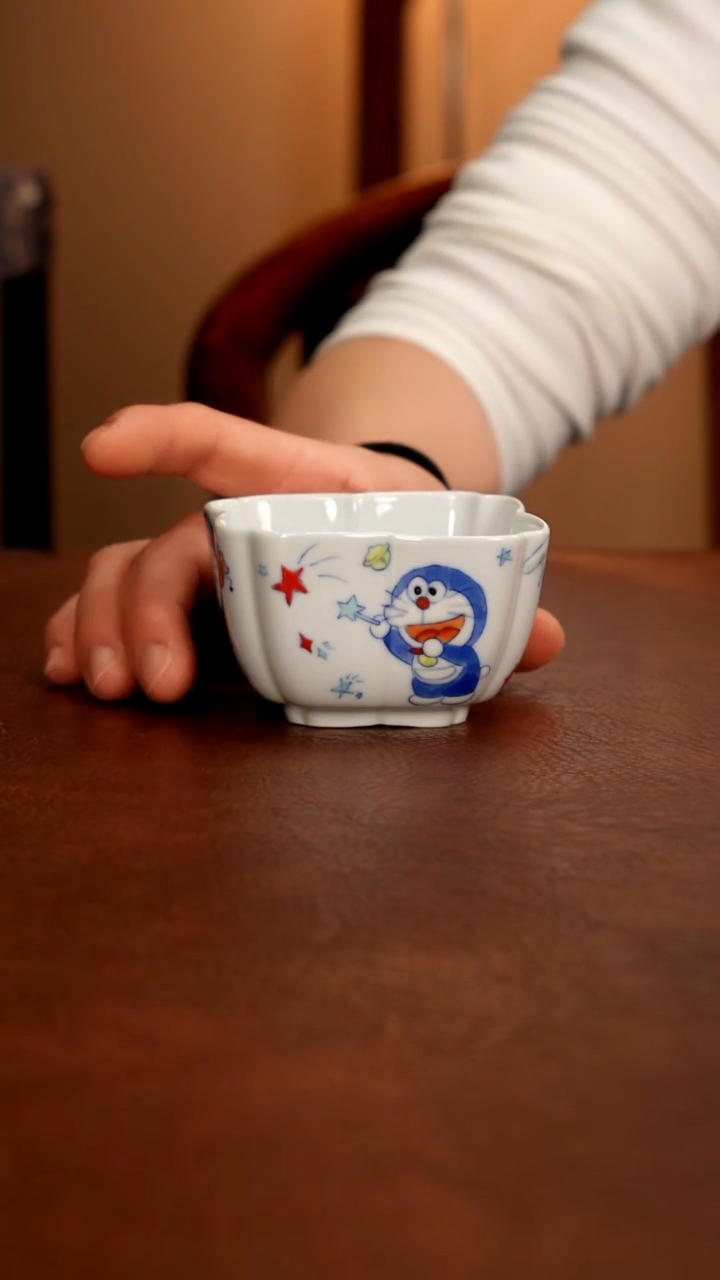 摆件陶景德镇瓷器，青花瓷手绘茶具~