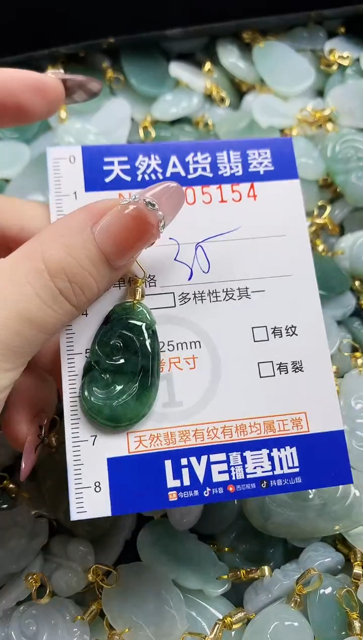 颈饰未镶嵌翡翠天然A货翡翠