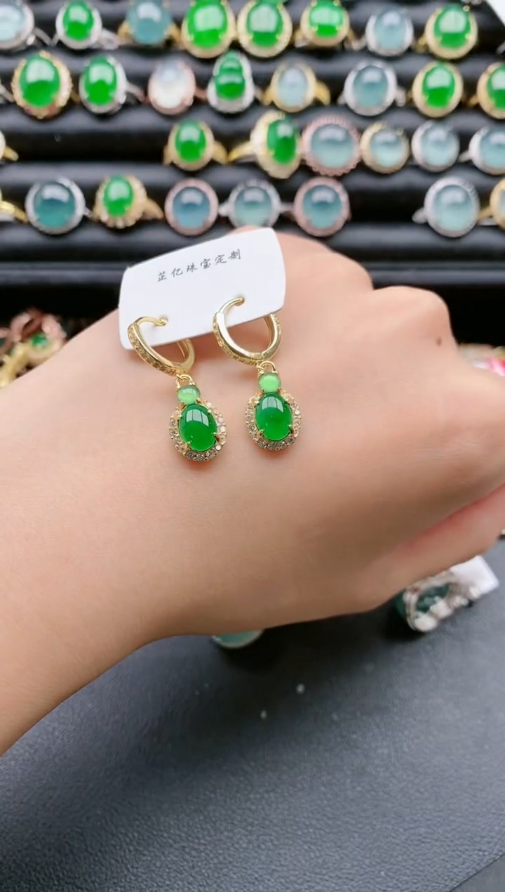 【闪购商品】翡翠戒指银S925镶嵌111111111