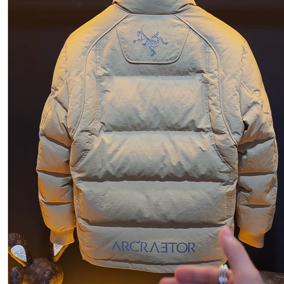 【极寒羽绒服】甲骨文纹理 科技锁温   男女同款 涛涛-XU1232