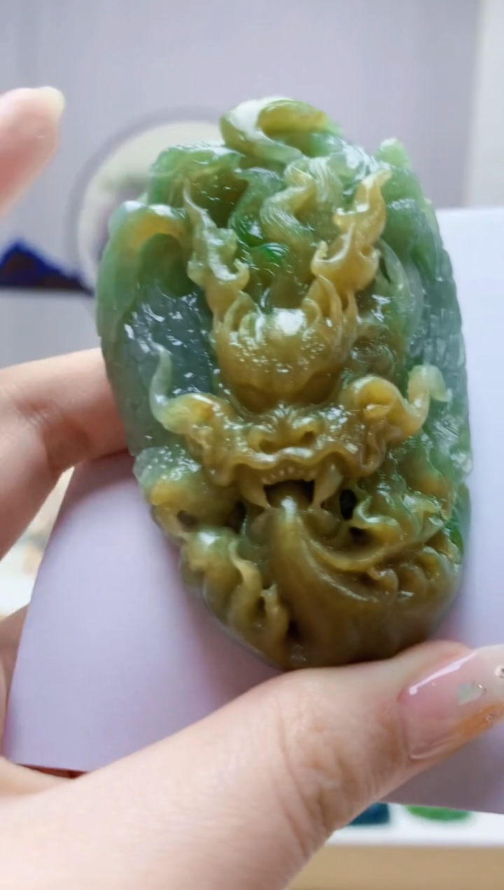 未镶嵌定制翡翠4812jw-毛货挂件48