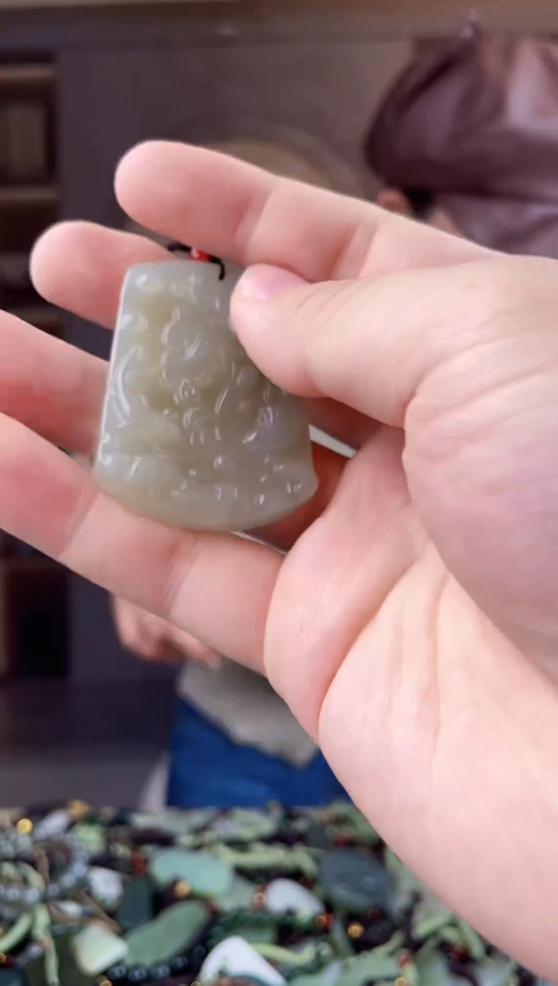 颈饰未镶嵌和田玉拍一发一，多样性发货