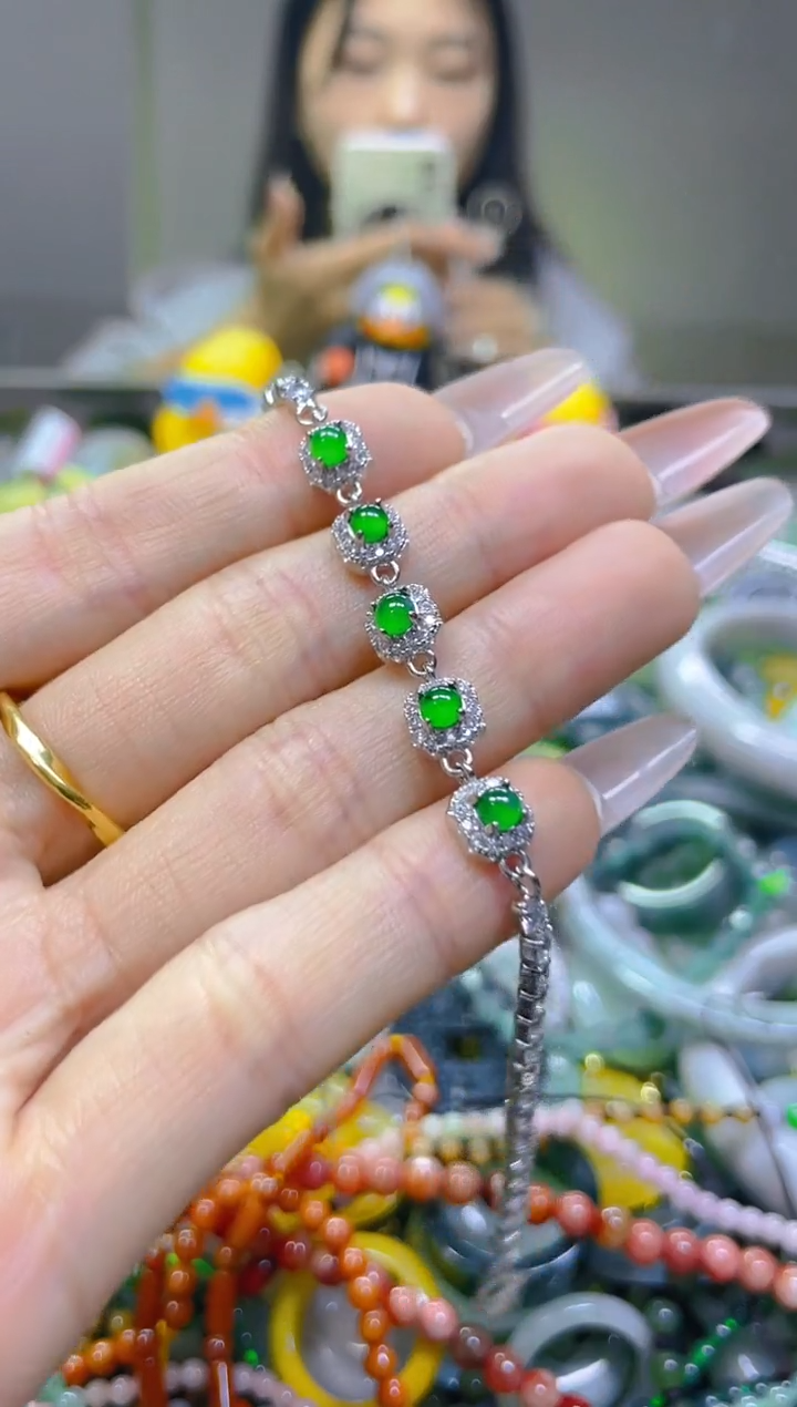 翡翠未镶嵌颈饰/E/翡翠A货一图一物