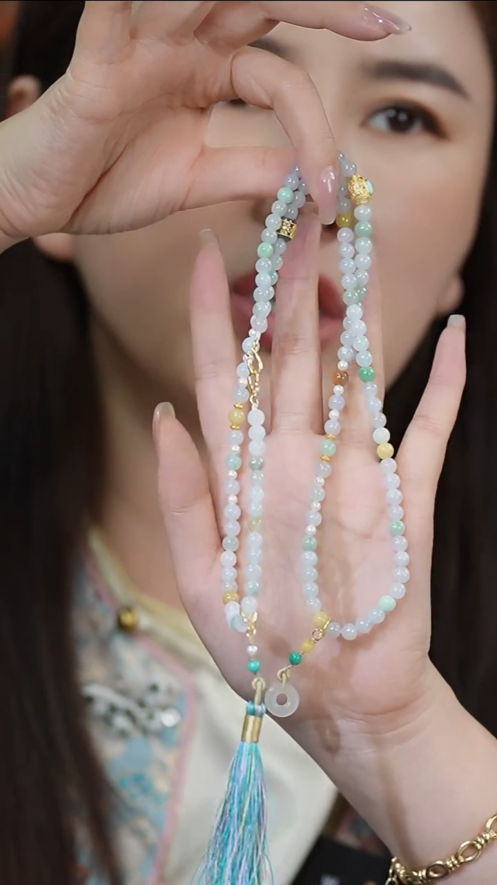 【闪购商品】翡翠颈饰未镶嵌珠链0209074