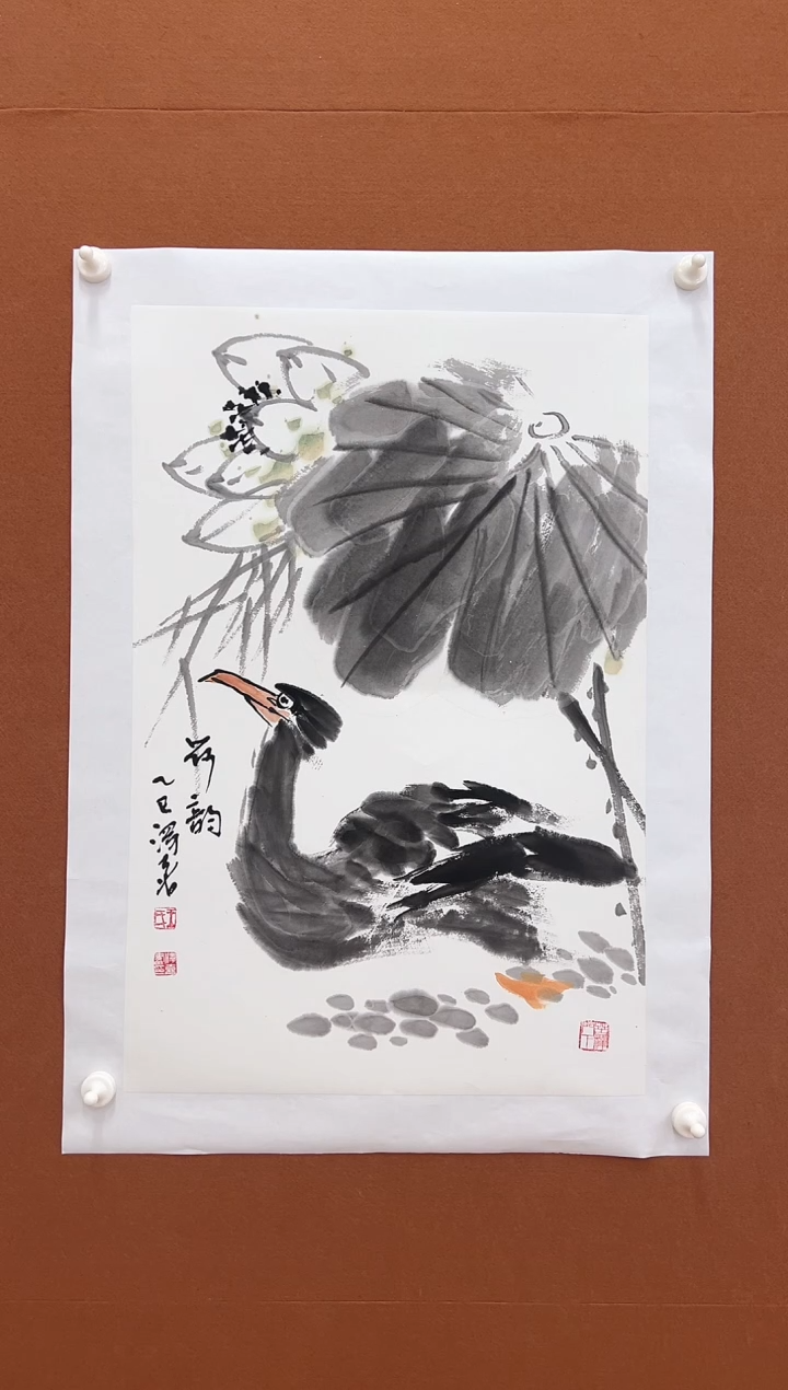 国画王泽喜2.7平尺花鸟