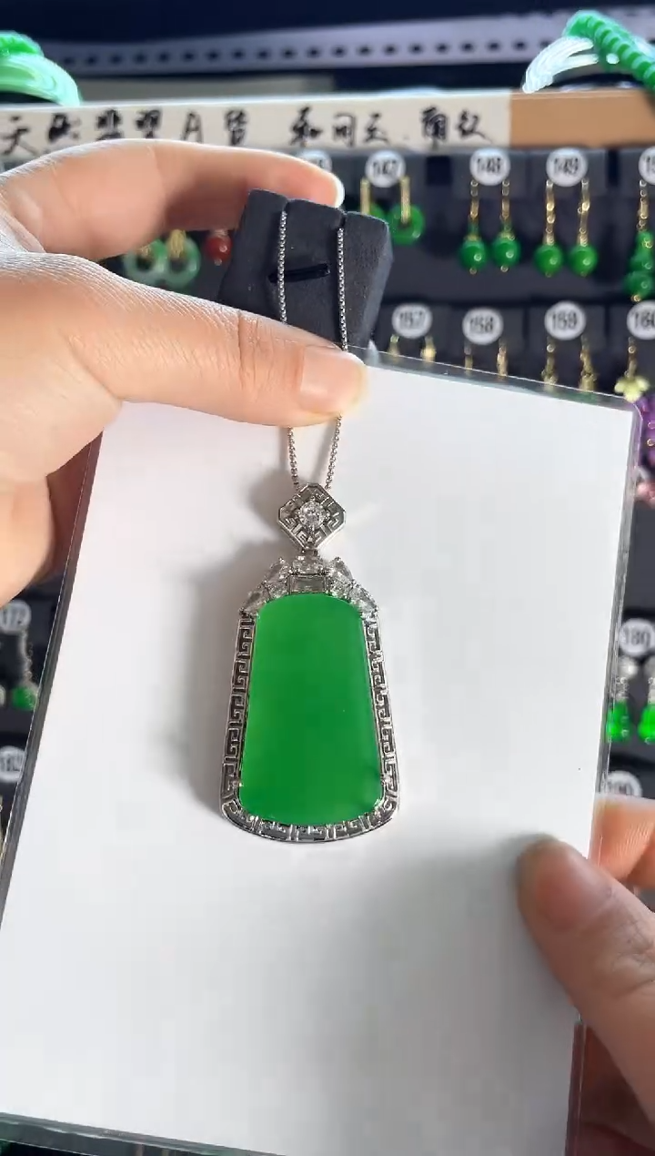 【闪购商品】翡翠耳饰银S925镶嵌老212...