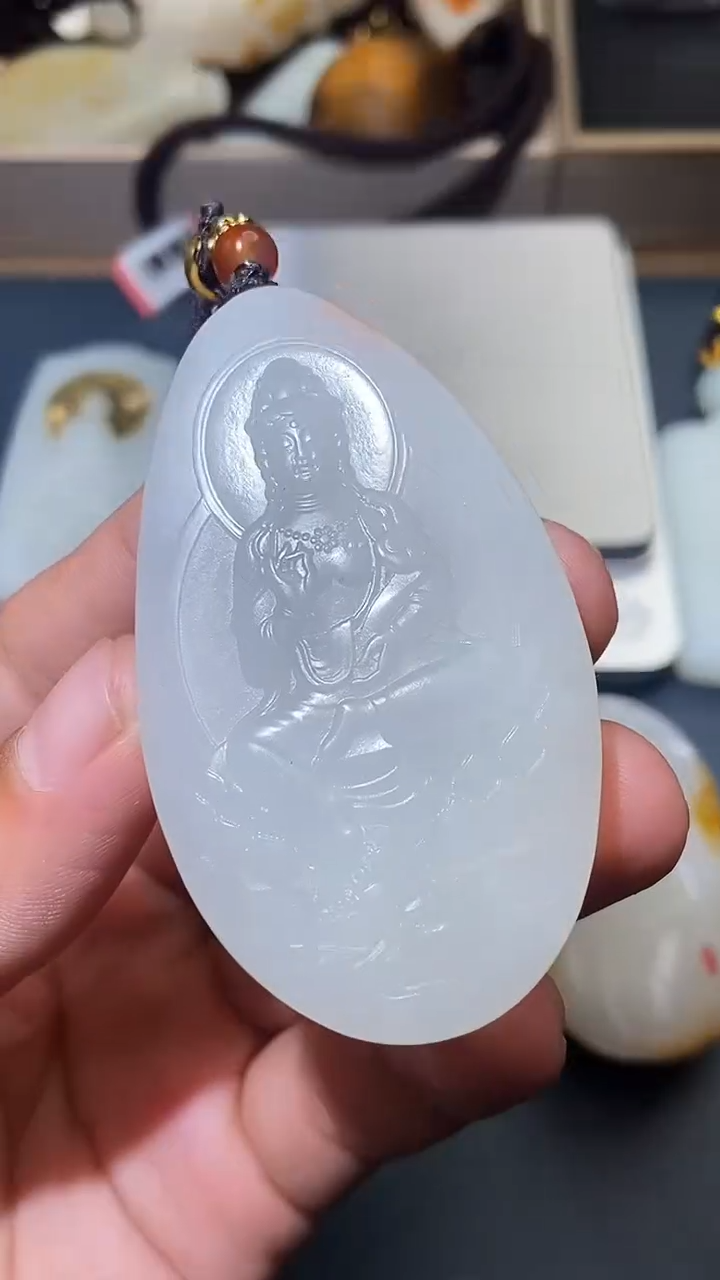 和田玉未镶嵌颈饰HX