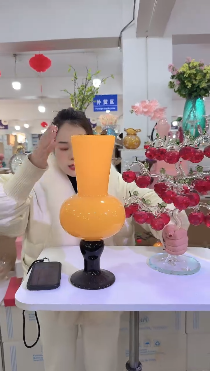 【闪购商品】琉璃迪喜花器-j-早26 风灯