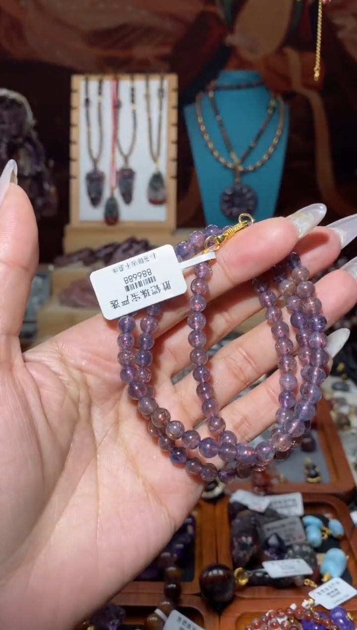 【闪购商品】堇青石项链未镶嵌堇青