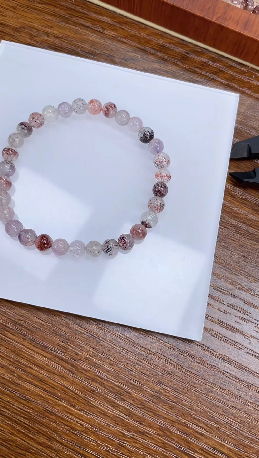 【闪购商品】水晶手链未镶嵌天然超七5mm多样性发一