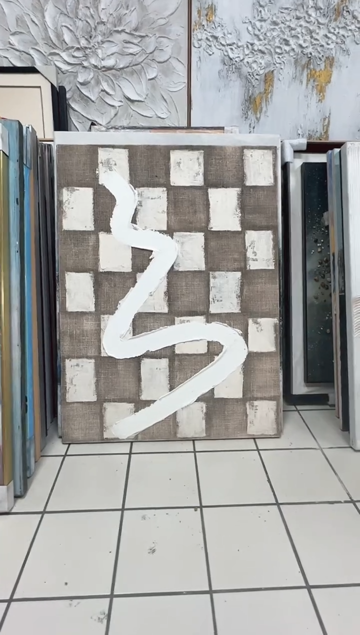 竖款168美术馆 装饰画100*75