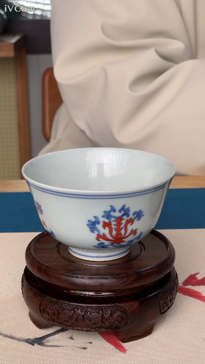 红彩宝相花主人杯70ml