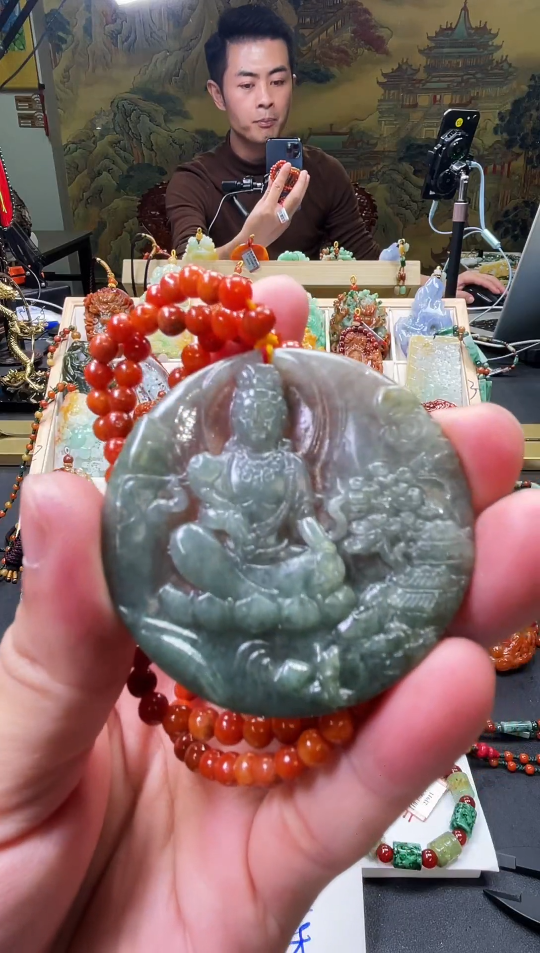 颈饰未镶嵌翡翠金澜翡翠12.18