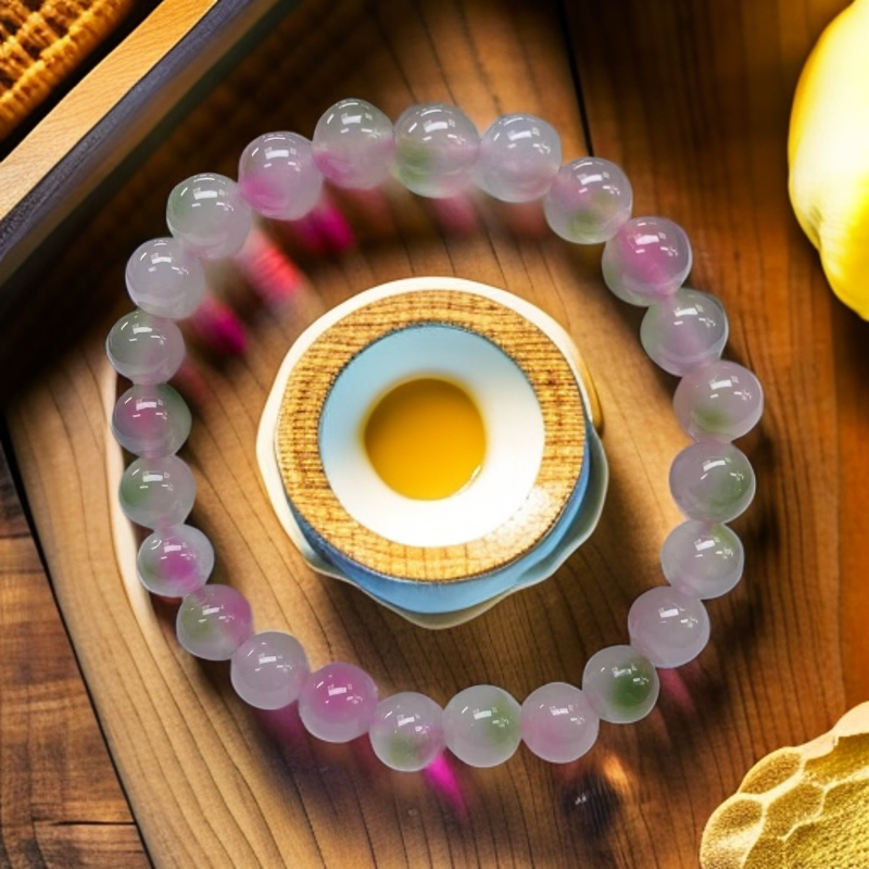 【大喜儿】西瓜粉碧8m手链-QW1770样性发一