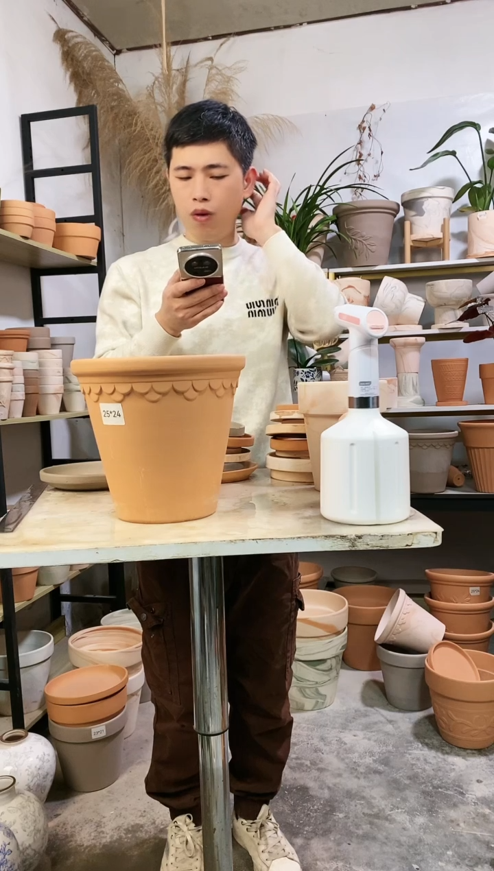 【闪购商品】红陶25*23红陶巴洛克 1盆无托