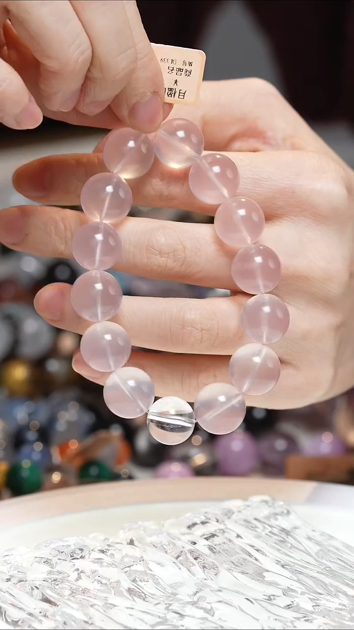 未镶嵌手串水晶粉水晶手串·DD0025NOV053L339