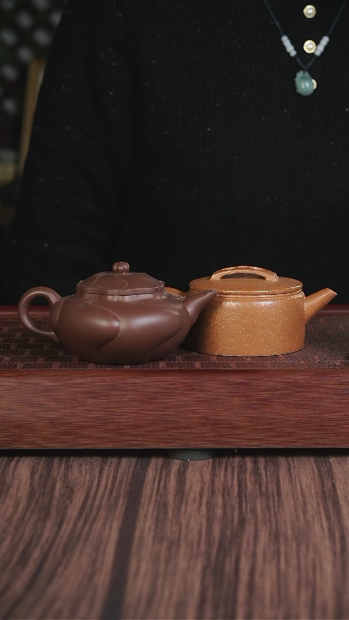 【闪购商品】紫砂茶壶筋纹风卷葵+黄降坡汉瓦