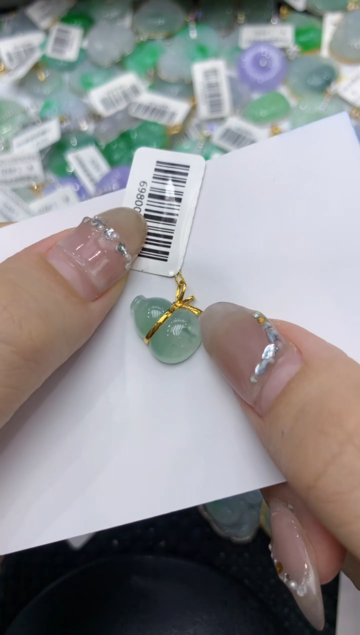 【闪购商品】翡翠颈饰18K金镶嵌222222222