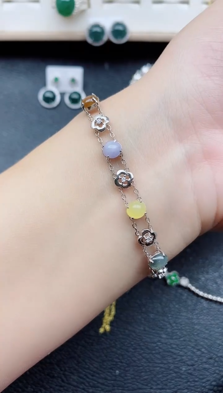 【闪购商品】翡翠戒指银S925镶嵌1111