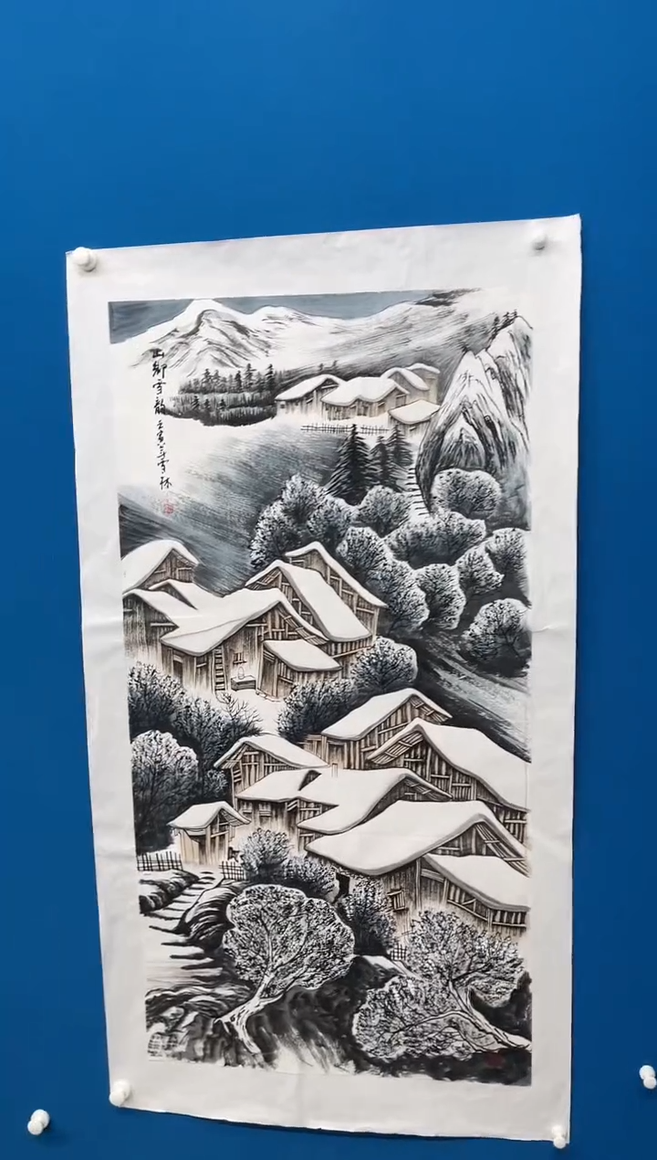 【闪购商品】国画张-四尺雪景/无框/W