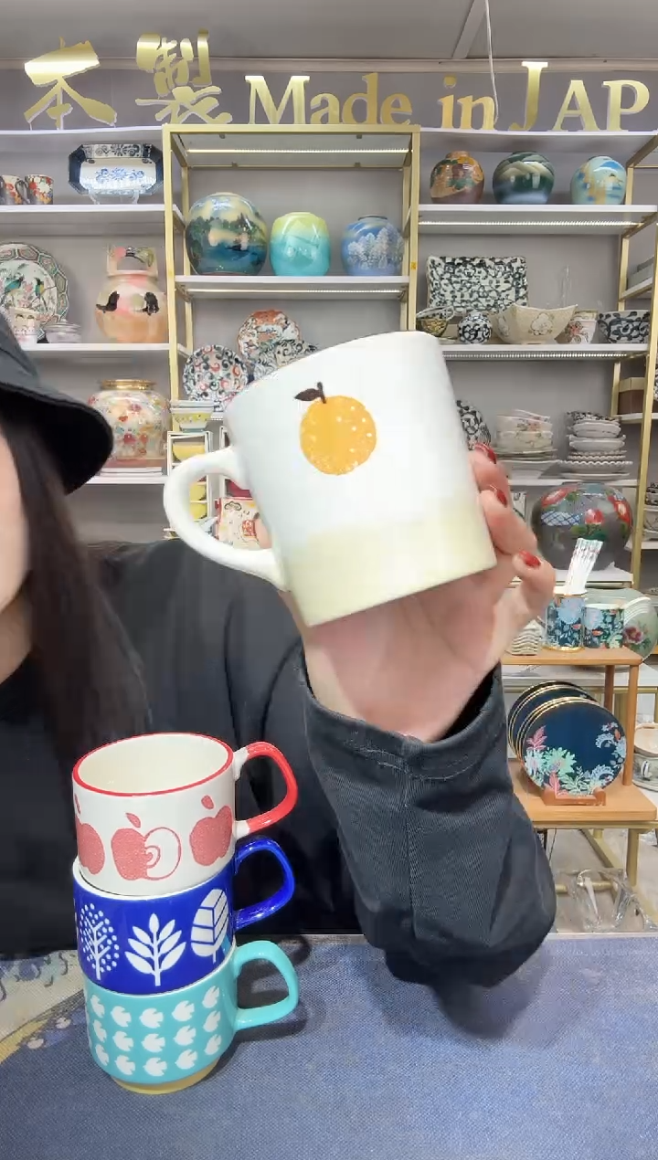 陶瓷井泽马克杯一只装大