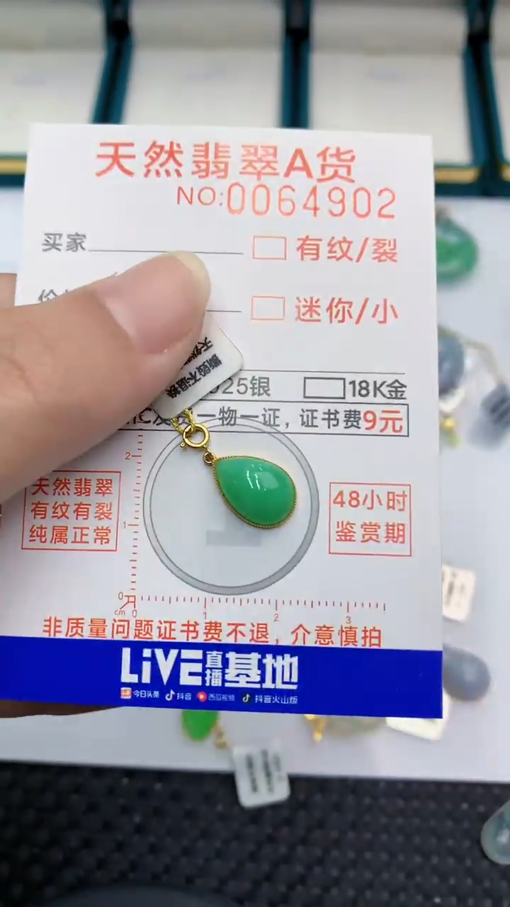 【闪购商品】翡翠颈饰18K金镶嵌            8