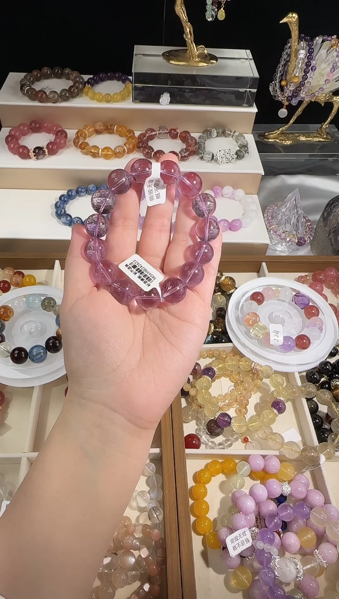 未镶嵌手串紫晶设计师精品玻利维亚紫水晶手串