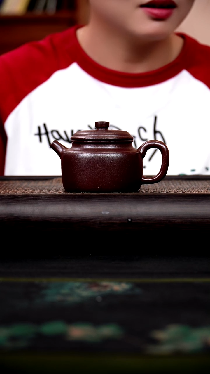 茶壶紫砂大****1德钟 石红 