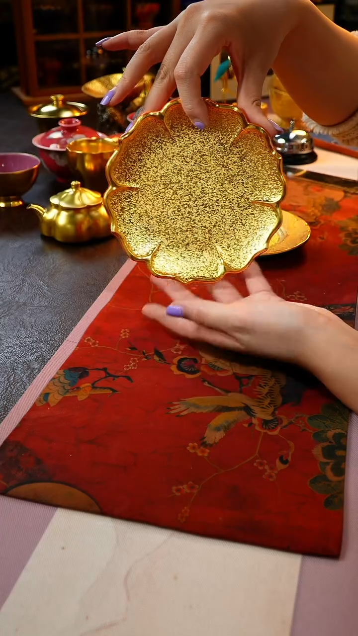 茶杯紫砂【宜景窑系列】爱马仕橙壶承