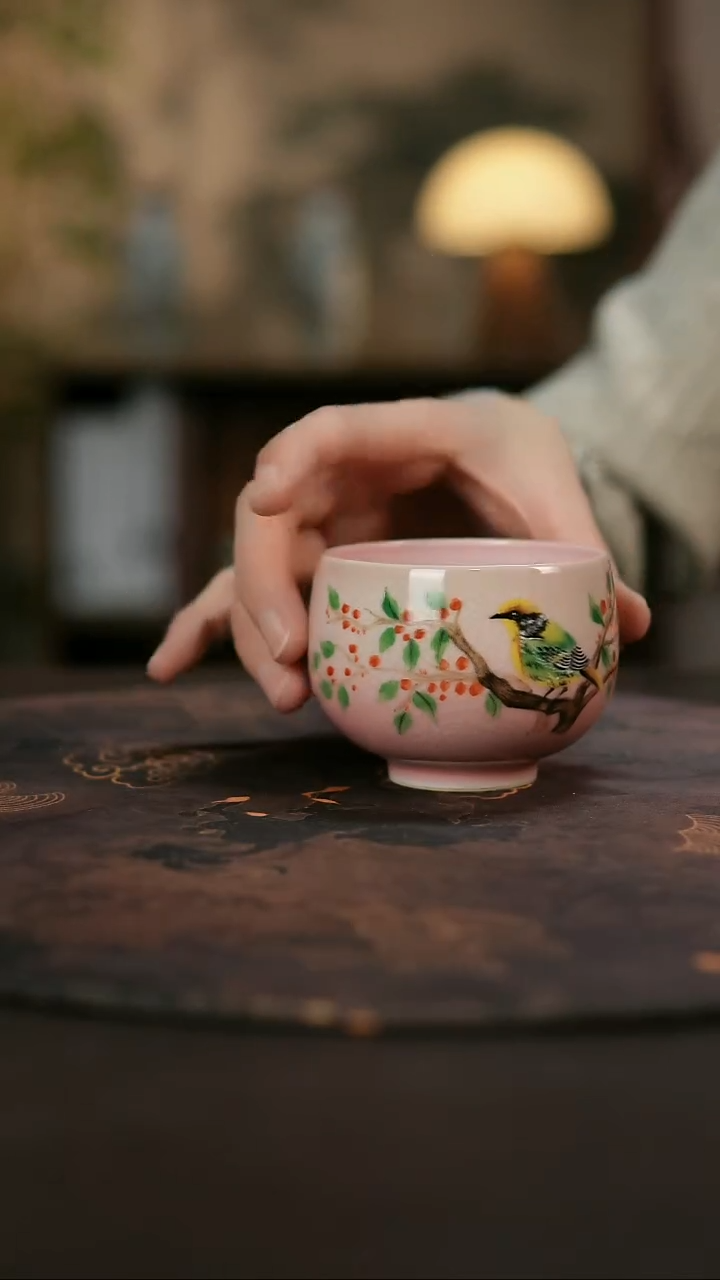 景德镇陶瓷杯碗柴烧多人