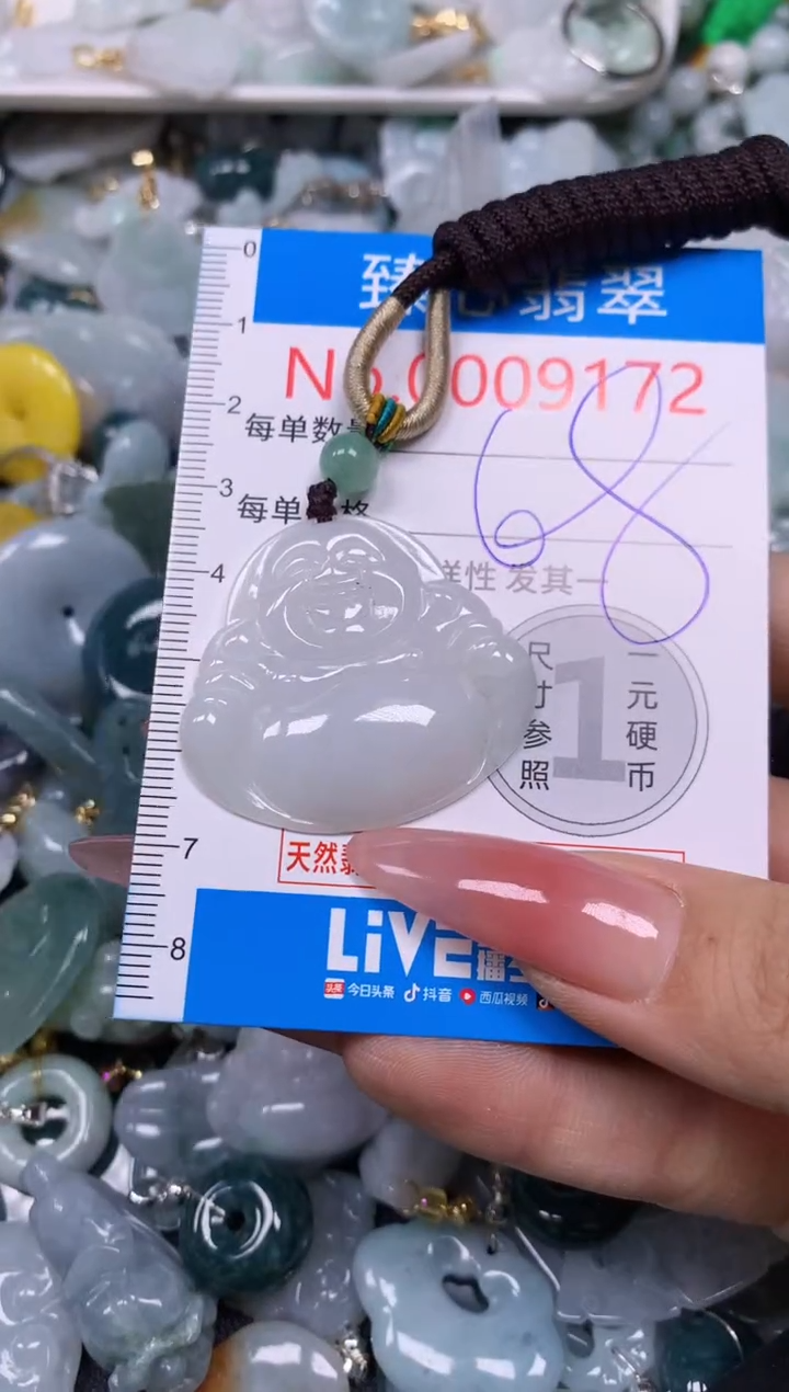 【闪购商品】翡翠颈饰未镶嵌含绳0009172