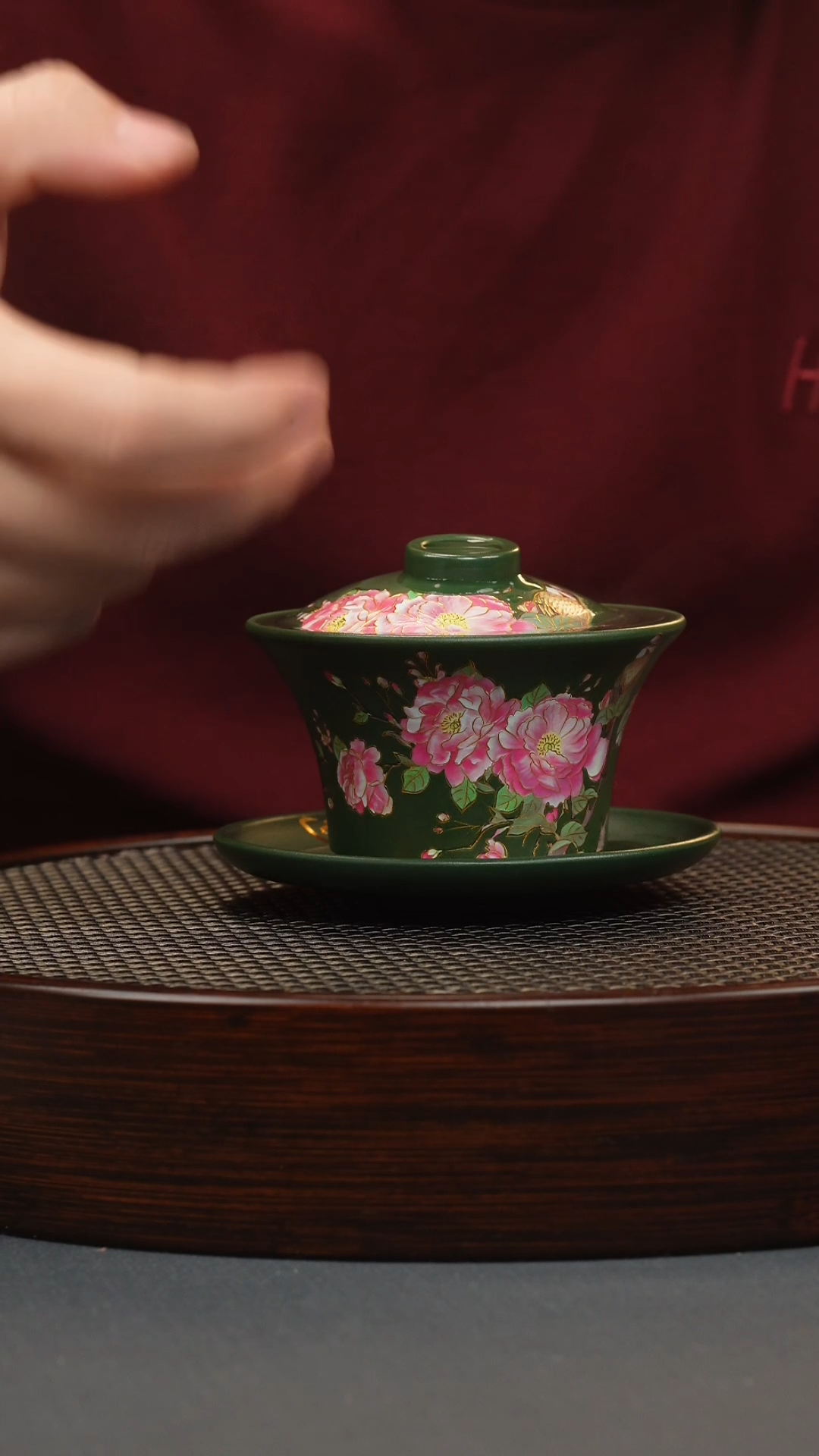 【闪购商品】紫砂茶壶盖碗幻彩绿泥