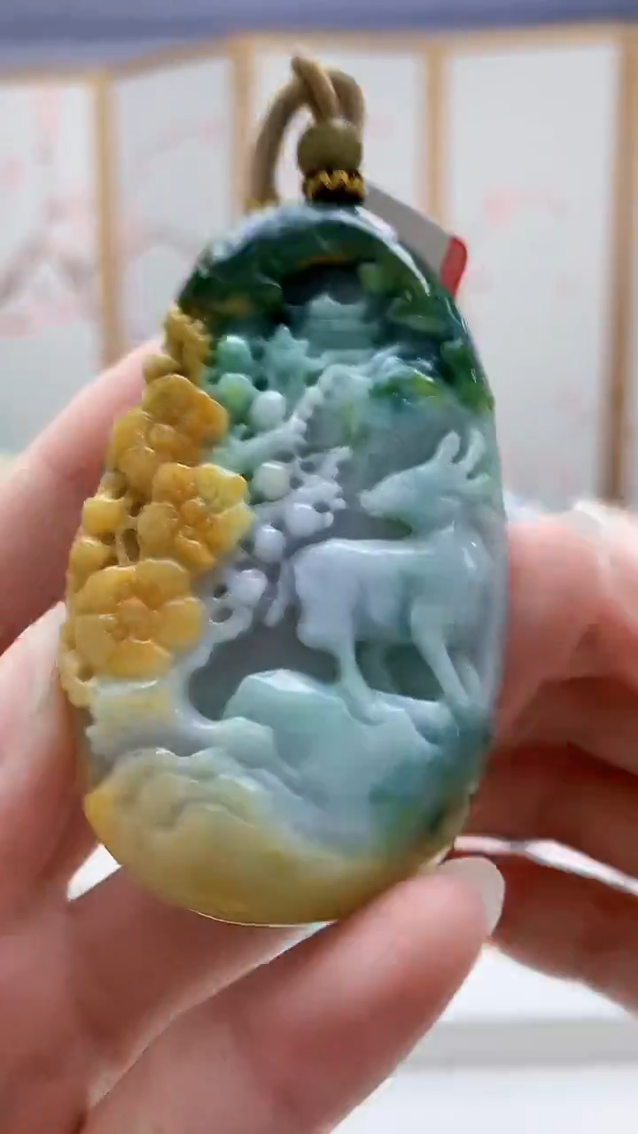 未镶嵌定制翡翠5175ry-毛货挂件91