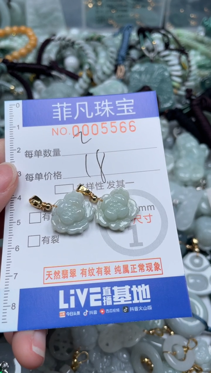 【闪购商品】翡翠颈饰未镶嵌00..5566