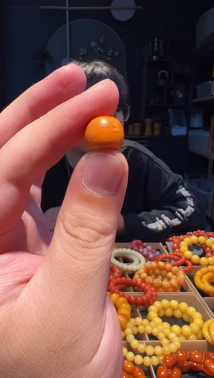 手串蜜蜡未镶嵌14+单珠