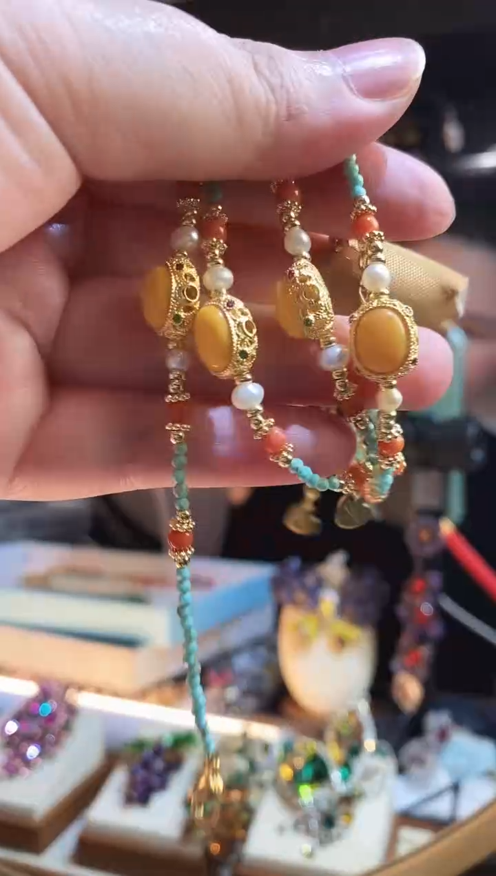 铜合金仿水晶高货手链