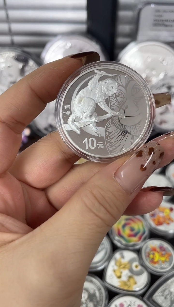 纯银2016本银猴1盎司带证配盒