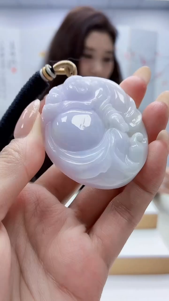 未镶嵌定制翡翠4829MM-毛货挂件44