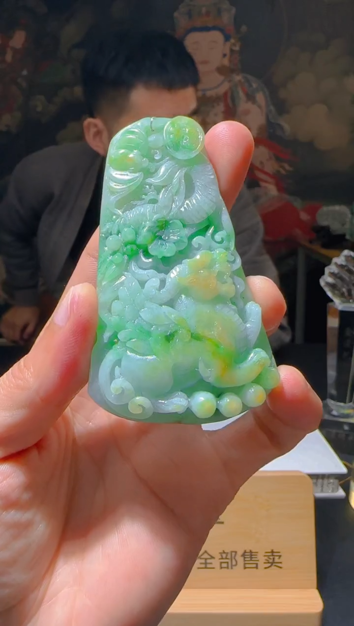 【闪购商品】定制翡翠未镶嵌L-@@QJSXJ218070