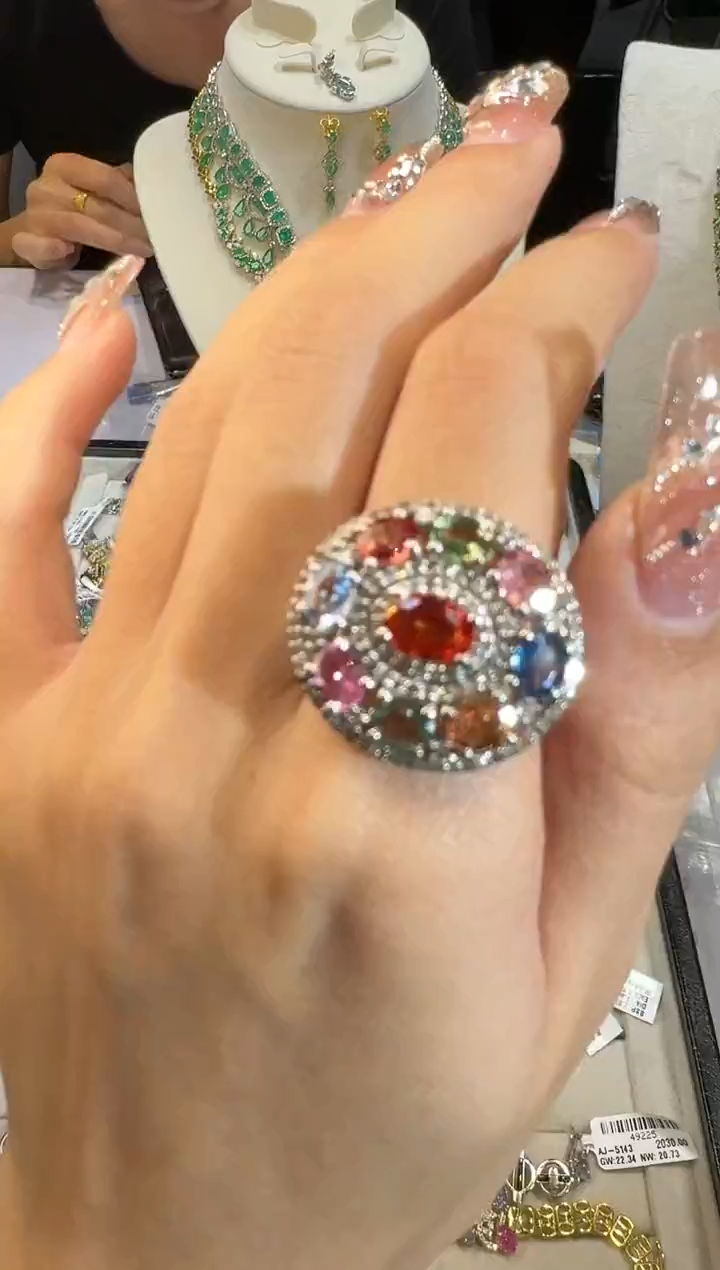 【闪购商品】定制蓝宝石戒指未镶嵌戒指