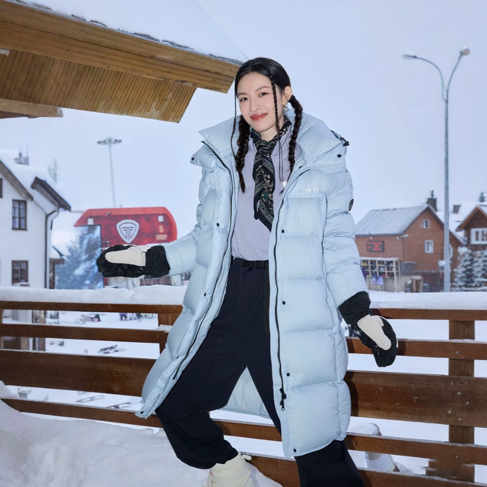 【官方】坦博尔羽绒服新国标90绒时尚女气质轻职风长廓形装备862Z