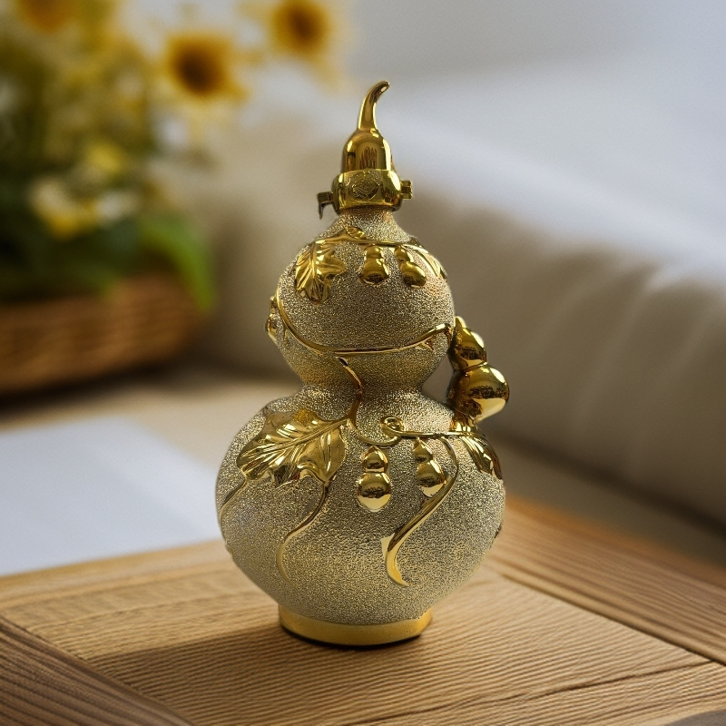 华皖福禄葫芦酒【52度】固态发酵五种粮食酿造浓香型白酒52度1500ml