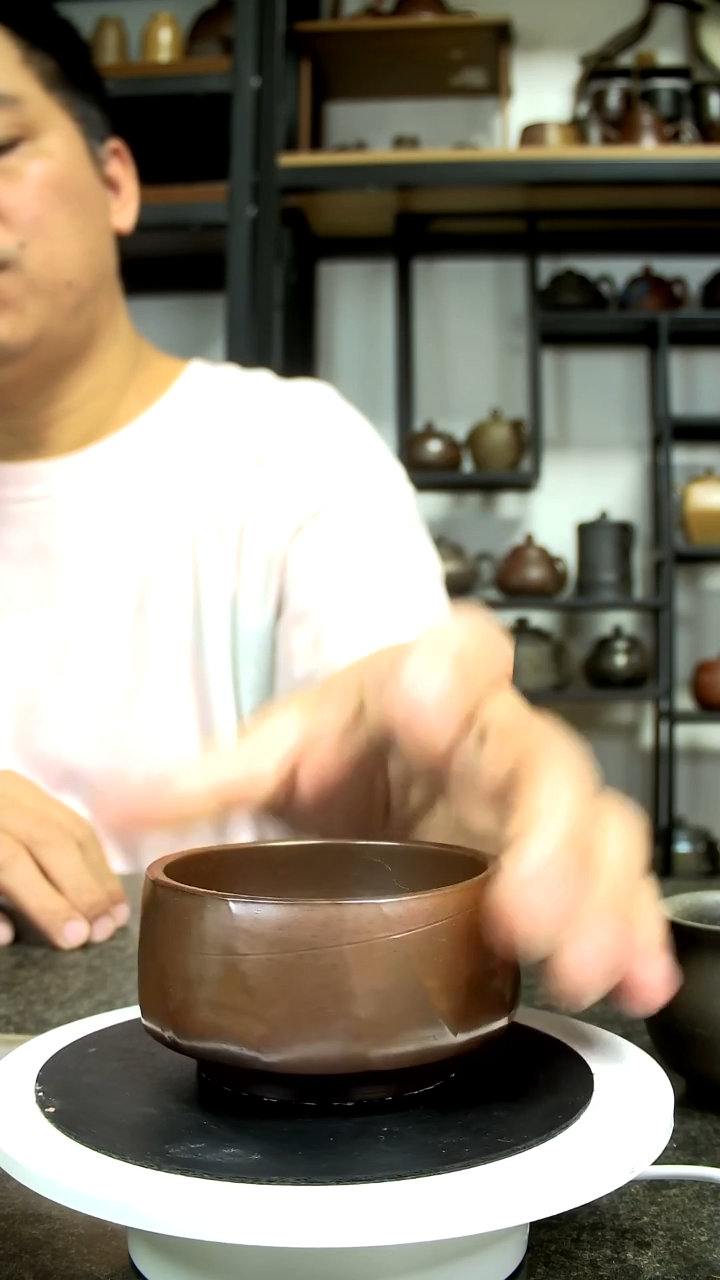 刀切肌理 柴烧杯 