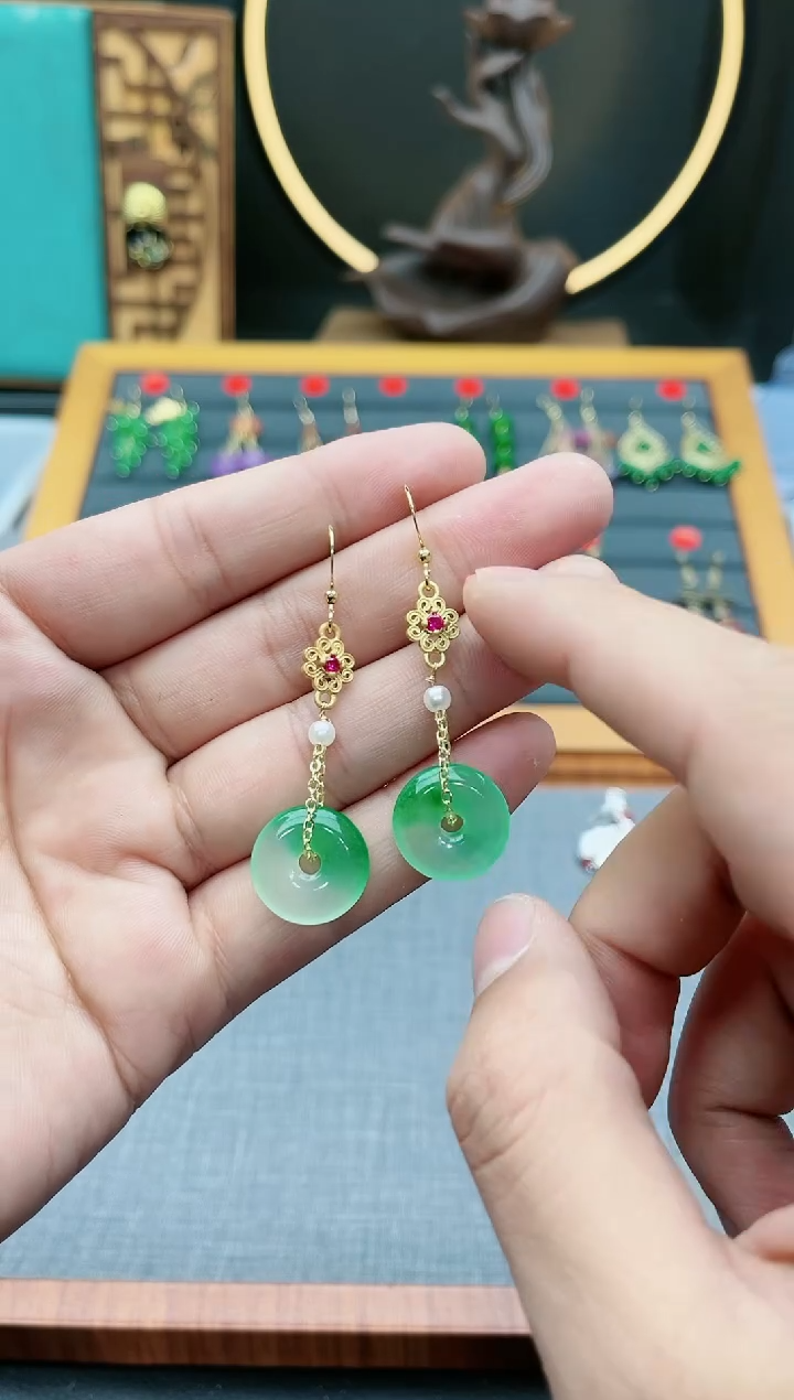 【闪购商品】玛瑙/玉髓耳钉银S925镶嵌306000