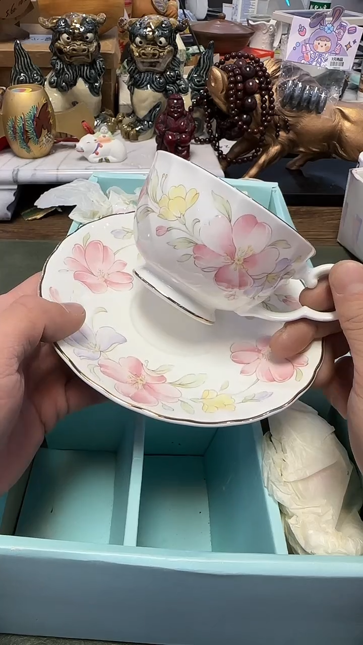 868··带款咖啡杯5套