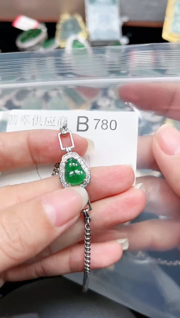 【闪购商品】翡翠颈饰未镶嵌780赠皮绳