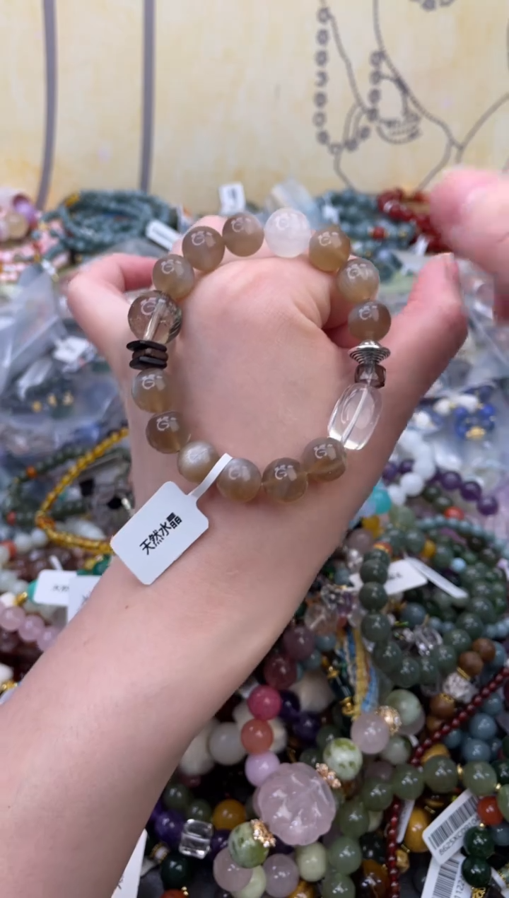 未镶嵌手链月光石青*384