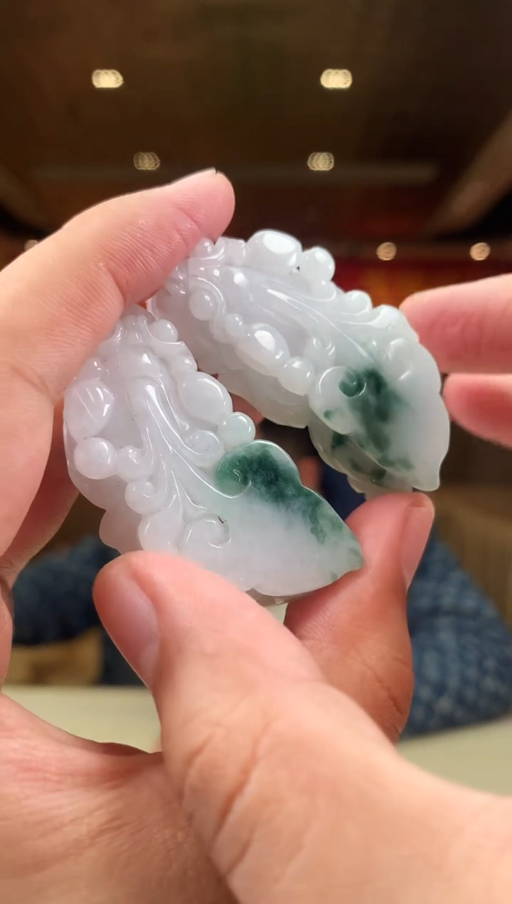 【闪购商品】定制翡翠未镶嵌        *797一对